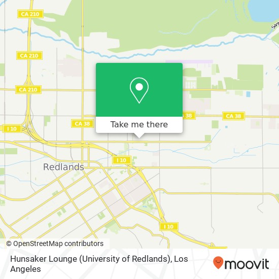 Mapa de Hunsaker Lounge (University of Redlands)