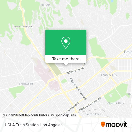 UCLA Train Station map