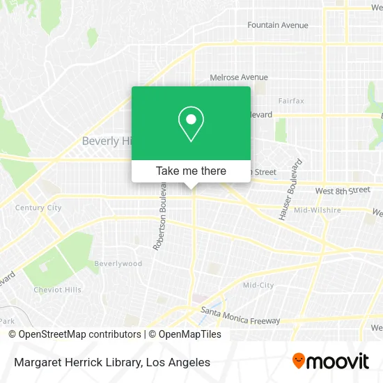 Mapa de Margaret Herrick Library