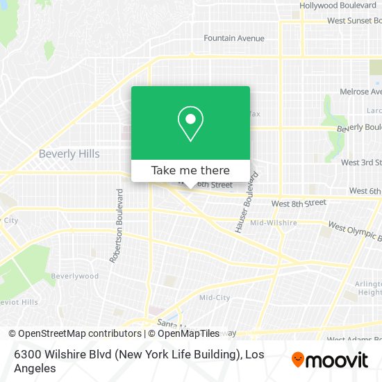 6300 Wilshire Blvd (New York Life Building) map