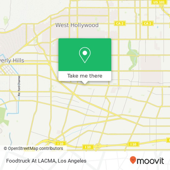 Foodtruck At LACMA map