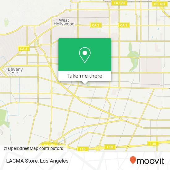 LACMA Store map
