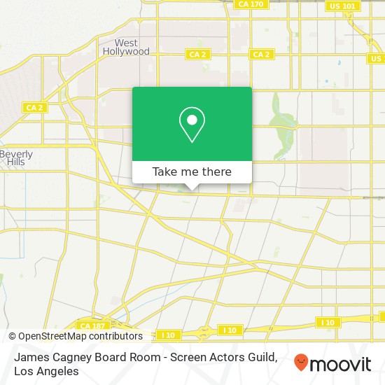 Mapa de James Cagney Board Room - Screen Actors Guild