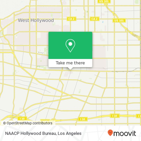 Mapa de NAACP Hollywood Bureau