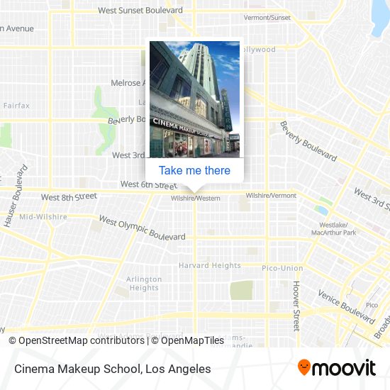 Mapa de Cinema Makeup School