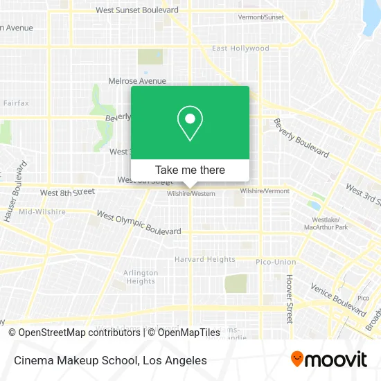 Cinema Makeup School map