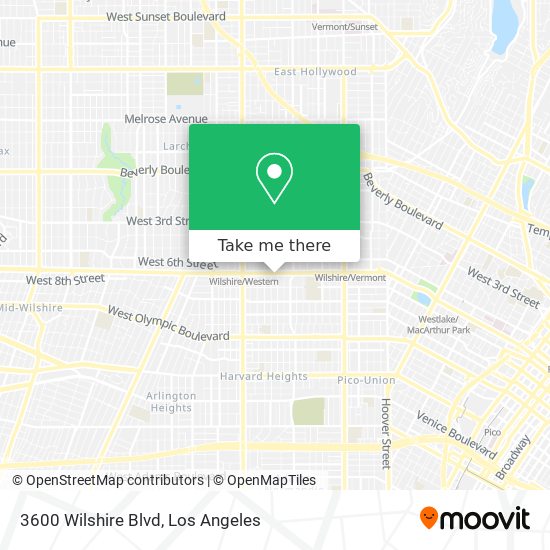 3600 Wilshire Blvd map