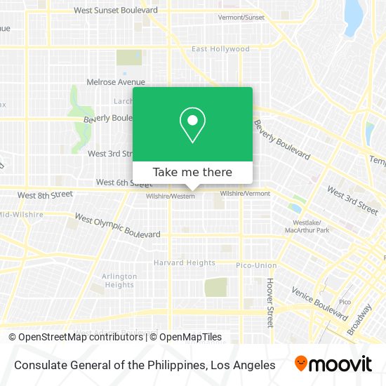 Mapa de Consulate General of the Philippines