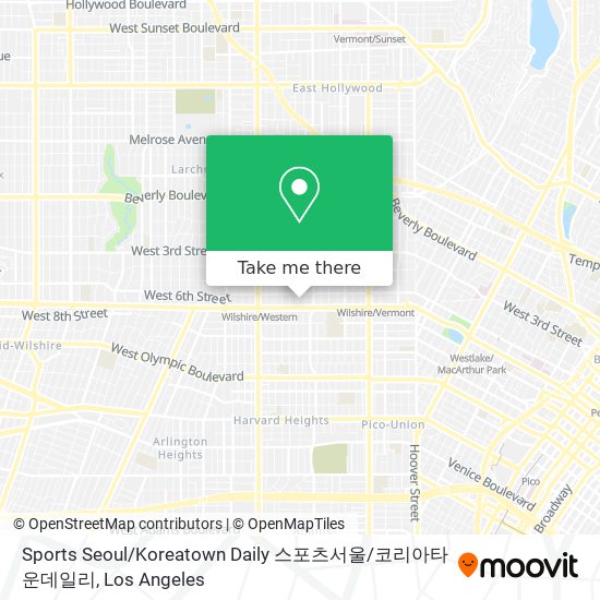 Mapa de Sports Seoul / Koreatown Daily 스포츠서울 / 코리아타운데일리