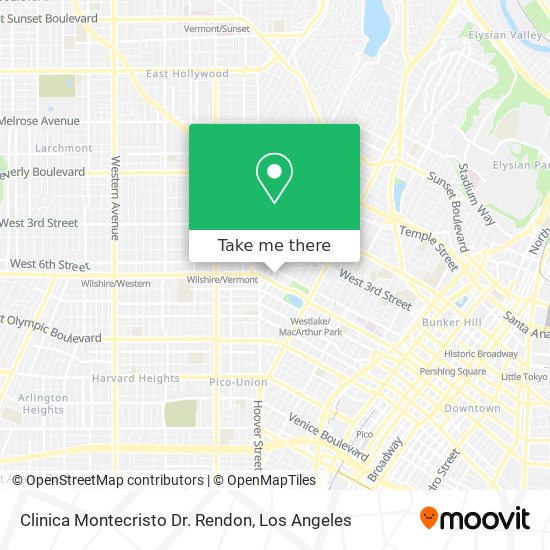 Clinica Montecristo Dr. Rendon map