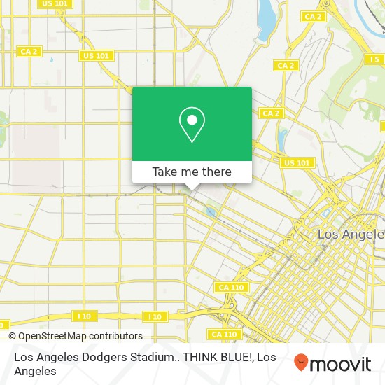Mapa de Los Angeles Dodgers Stadium.. THINK BLUE!