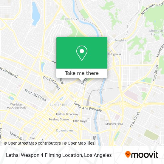 Lethal Weapon 4 Filming Location map