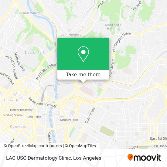 Mapa de LAC USC Dermatology Clinic