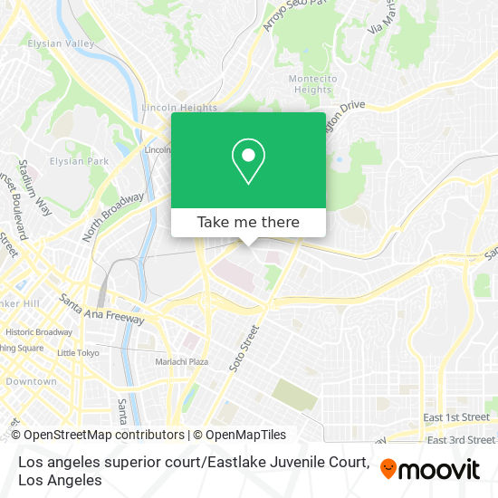 Mapa de Los angeles superior court / Eastlake Juvenile Court