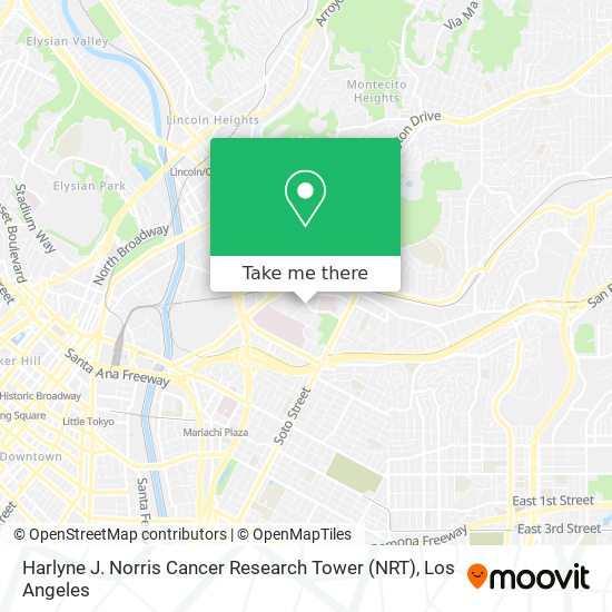 Mapa de Harlyne J. Norris Cancer Research Tower (NRT)