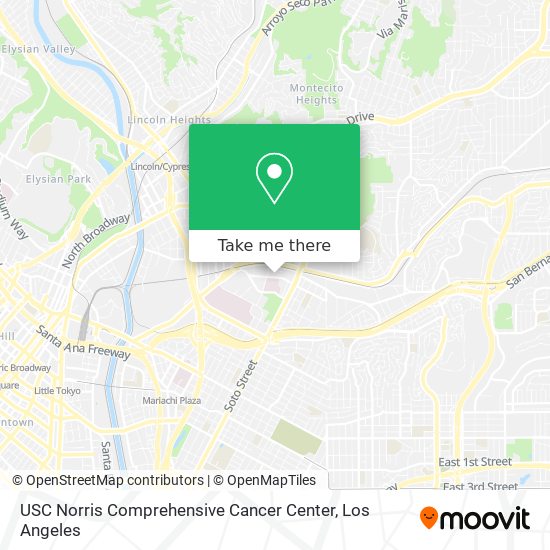 USC Norris Comprehensive Cancer Center map