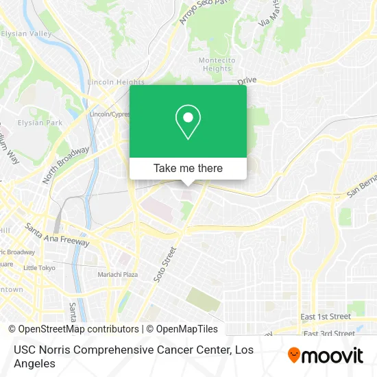 Mapa de USC Norris Comprehensive Cancer Center