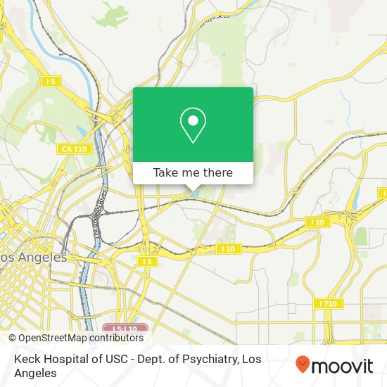 Keck Hospital of USC - Dept. of Psychiatry map