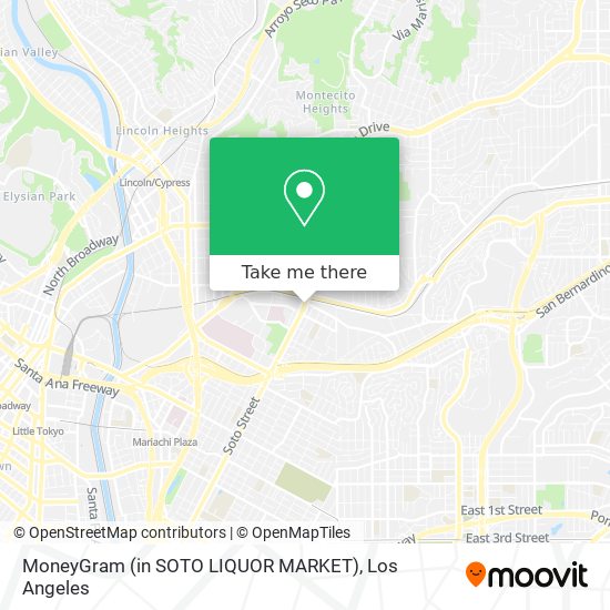 MoneyGram (in SOTO LIQUOR MARKET) map