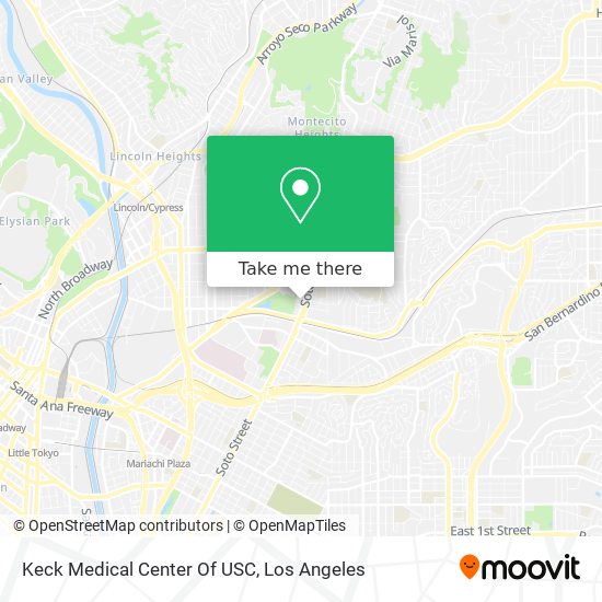 Keck Medical Center Of USC map