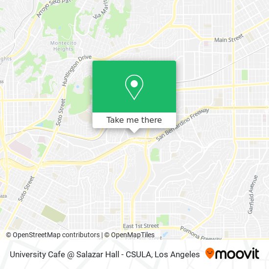 Mapa de University Cafe @ Salazar Hall - CSULA