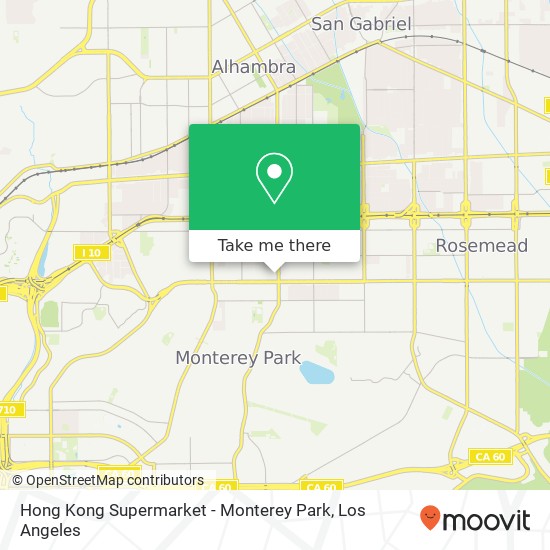 Hong Kong Supermarket - Monterey Park map
