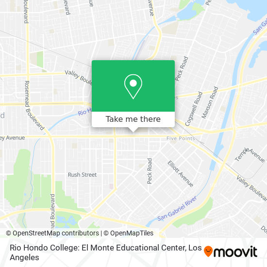 Rio Hondo College: El Monte Educational Center map