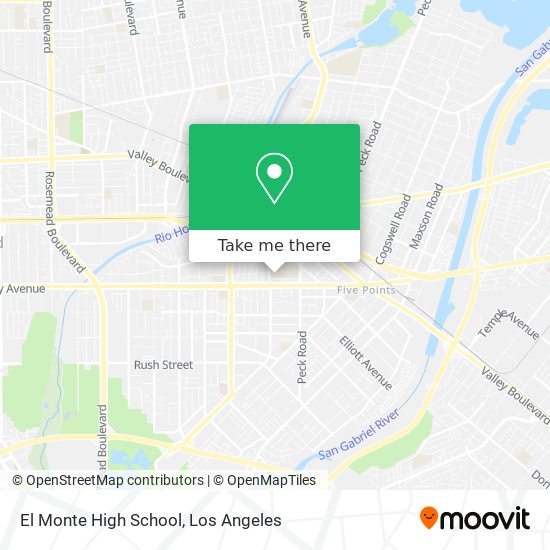 El Monte High School map