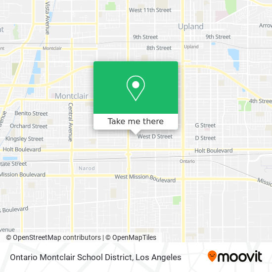 Mapa de Ontario Montclair School District