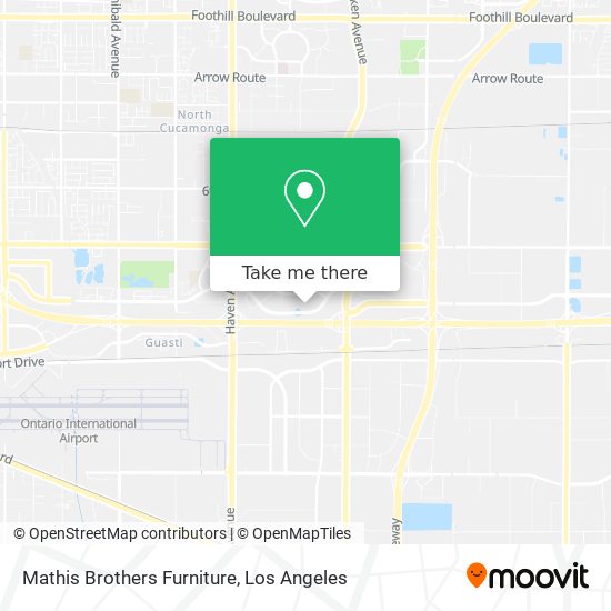 Mathis Brothers Furniture map