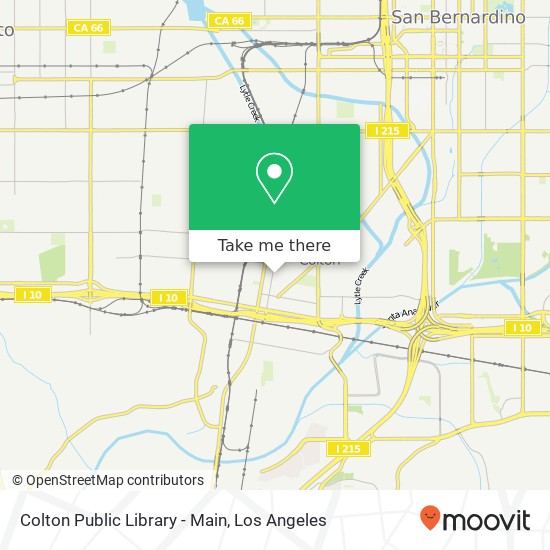 Colton Public Library - Main map