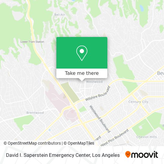 David I. Saperstein Emergency Center map