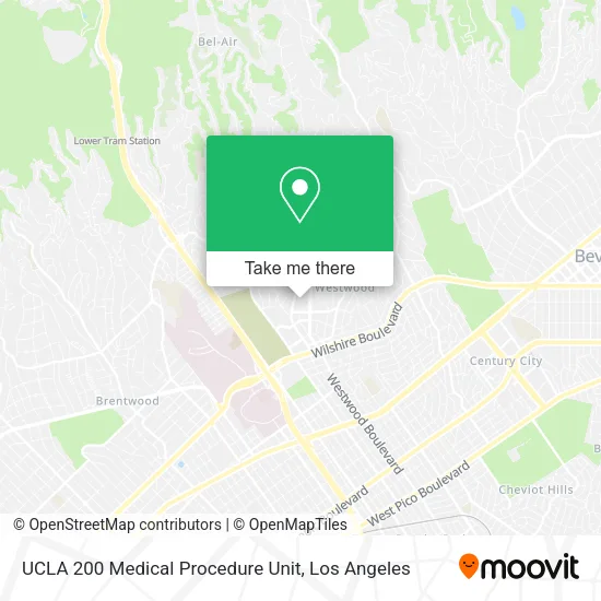UCLA 200 Medical Procedure Unit map