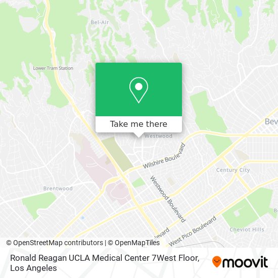 Ronald Reagan UCLA Medical Center 7West Floor map