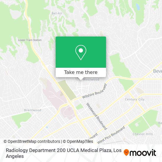 Radiology Department 200 UCLA Medical Plaza map