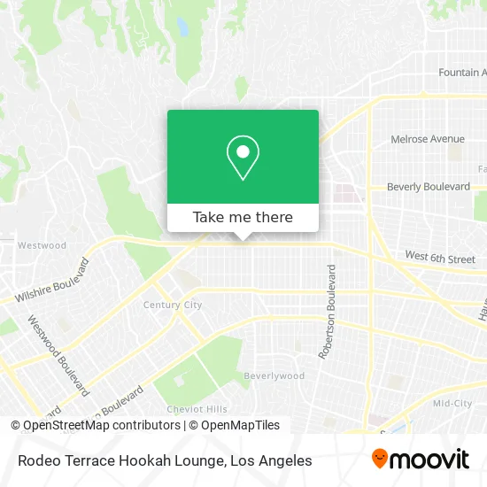 Mapa de Rodeo Terrace Hookah Lounge