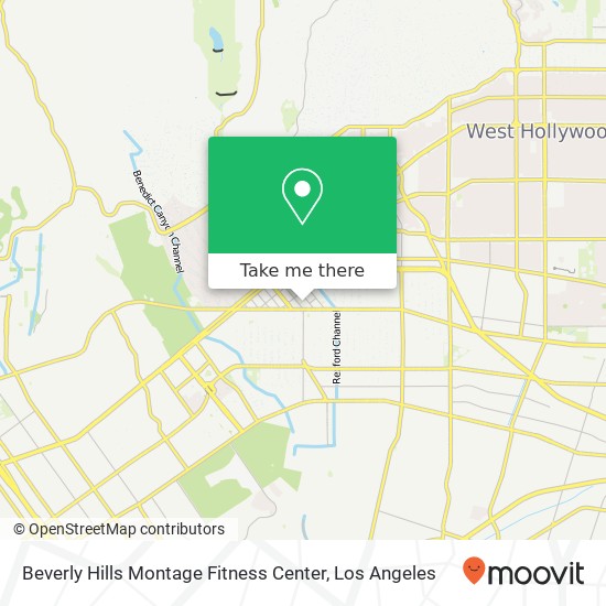 Mapa de Beverly Hills Montage Fitness Center