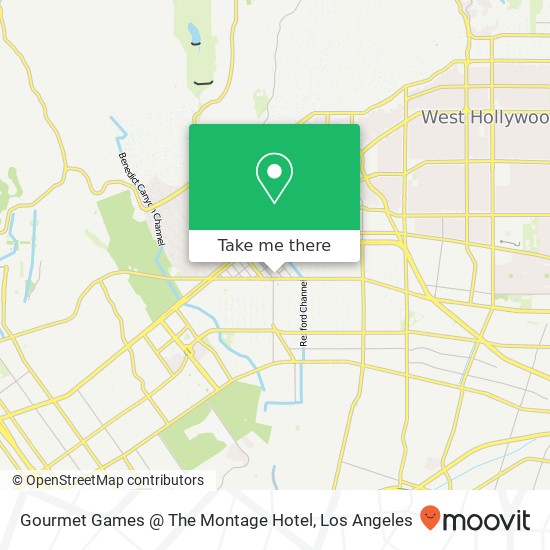 Gourmet Games @ The Montage Hotel map