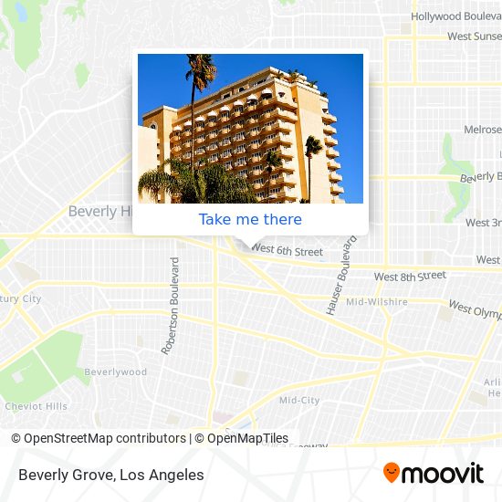 Beverly Grove map