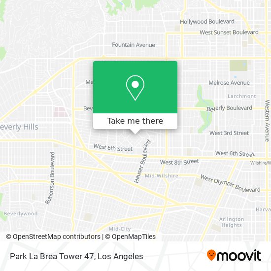 Park La Brea Tower 47 map