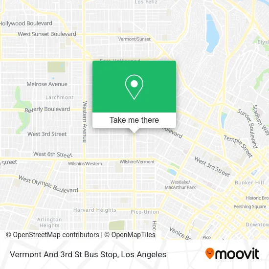 Mapa de Vermont And 3rd St Bus Stop