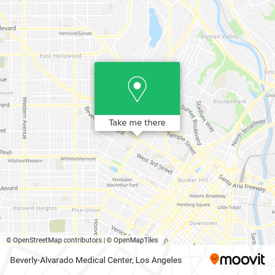 Mapa de Beverly-Alvarado Medical Center