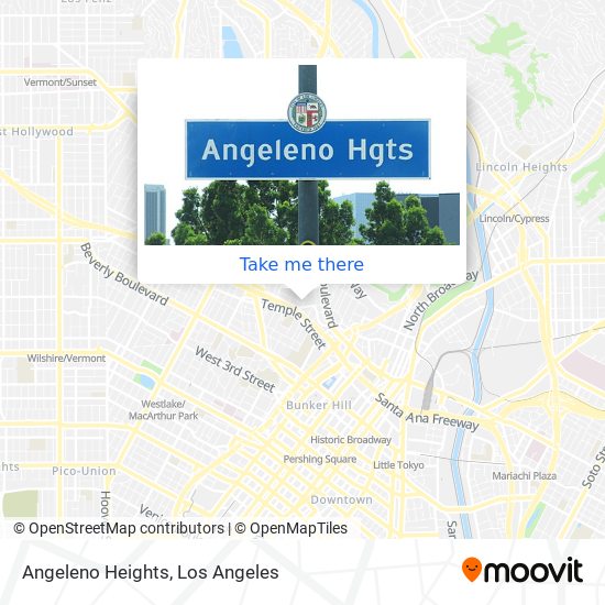 Angeleno Heights map