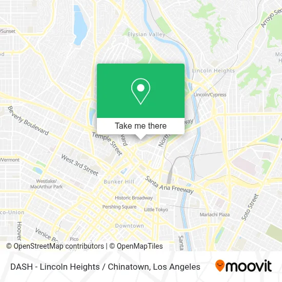 DASH - Lincoln Heights / Chinatown map