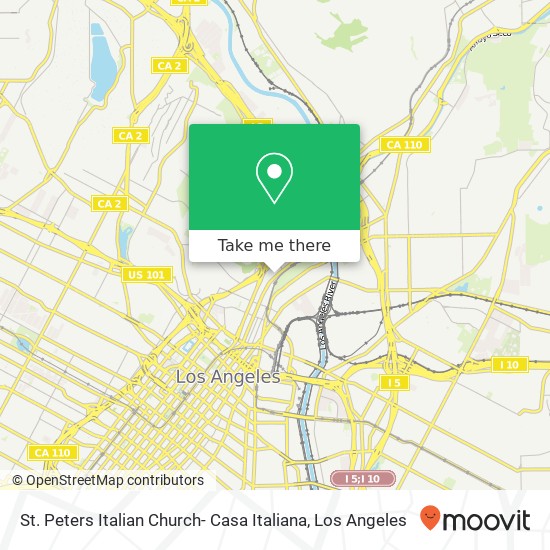 St. Peters Italian Church- Casa Italiana map