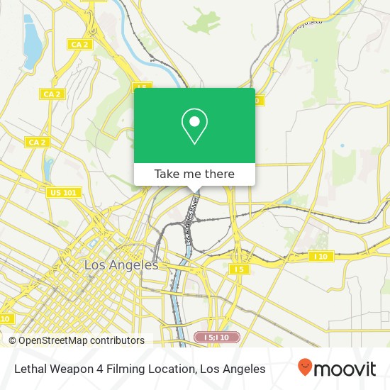 Mapa de Lethal Weapon 4 Filming Location