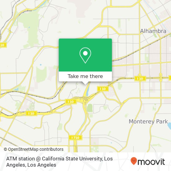 ATM station @ California State University, Los Angeles map