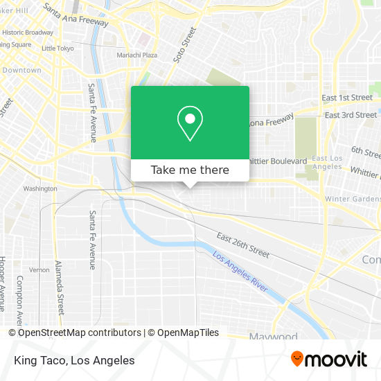 King Taco map