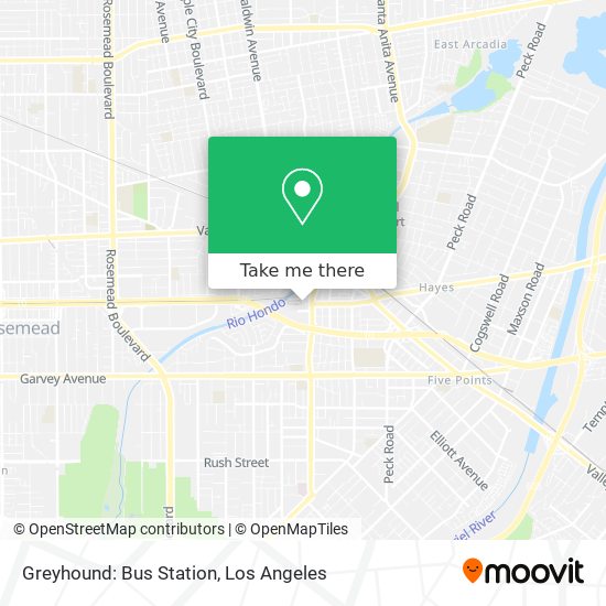 Greyhound: Bus Station map