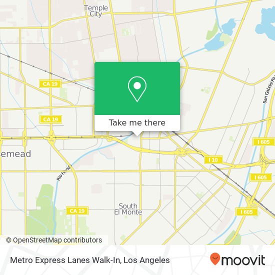 Metro Express Lanes Walk-In map